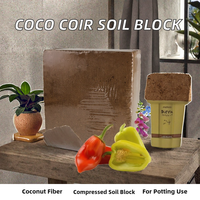 Batu Bata Sabut Kelapa Coco Peat 5kg - Blok Tanah Serat Kelapa Terkompresi - Untuk Penggunaan Kebun, Pot Tanaman & Grosir