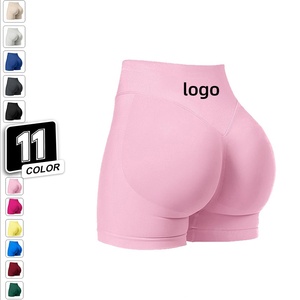 B302 vente en gros taille haute femmes sans couture hanche levage entraînement Fitness Shorts Style athlétique séchage rapide Yoga Shorts - Product Image 1