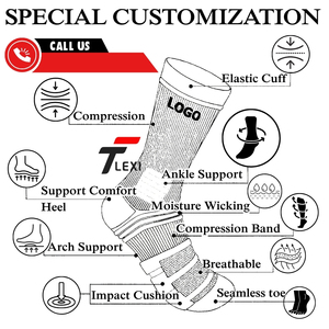 Tùy Chỉnh Chất Lượng Cao Trọng Lượng Nhẹ Chống Trượt Calcetin Deportivo Thể Thao Thoáng Khí Chạy Vớ Thời Trang Đồng Bằng Crew Thể Thao - Product Image 5