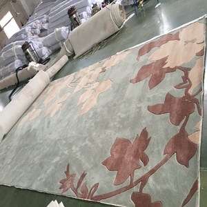 Alfombra Moderna Hecha a Mano con Diseño de Flores para Puerta, Pasillo de Hotel de Lujo, Corredor Comercial - Product Image 5