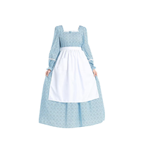 Robe de femme de chambre victorienne à manches longues très vendue pour les femmes pionnières coloniales, costume de cosplay, robe de femme de chambre
