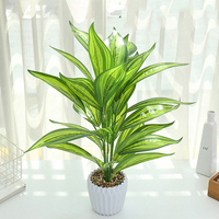 Plantes artificielles en Pot, vente en gros, résistantes aux uv, bonsaï artificiel, palmier, bananier avec Pot pour la décoration de la maison