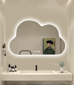 Đám mây hình Led Gương phòng tắm chống sương mù thay đổi độ sáng Chức năng bộ nhớ thiết kế hiện đại cảm ứng chuyển đổi Vanity gương cho phòng ngủ Salon - Product Image 1