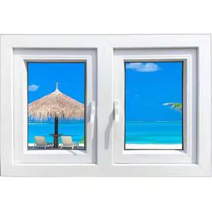 Petites fenêtres Upvc en plastique à <span class=keywords><strong>double</strong></span> <span class=keywords><strong>vitrage</strong></span> en <span class=keywords><strong>PVC</strong></span> Cadre de fenêtre en vinyle européen Upvc Fenêtre à <span class=keywords><strong>battant</strong></span> à la française - Product Image 1