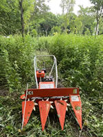 Moissonneuse mobile à essence pour riz et millet, avec support manuel, de type autotracté, avec sécheuse et coupeuse, machine agricole de récolte
