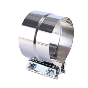 <b>Exhaust</b> <b>Clamps</b> Sleeve Coupler 2.50'' 3.00'' 3.50'' 4.00'' 5.00'' 6.00'' Lap Joint Band Stainless Steel T-304 - Product Image 1