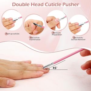 Kit Manicure donna Premium con tagliaunghie per cuticole Trimmer spintore lima per unghie in vetro per la cura delle unghie personali - Product Image 4