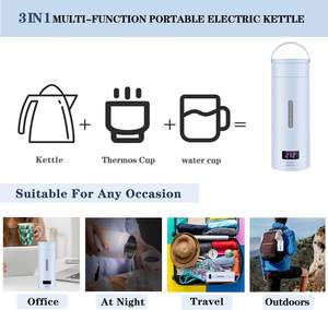 Reis Elektrische Waterkoker Draagbare Kleine Mini Thee Koffie Waterkoker Waterboiler, Boiler Met 4 Temperatuurregeling - Product Image 6