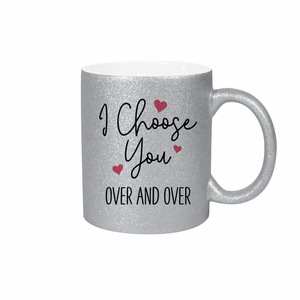 Glitter Ceramic Mug 301-400ml Sublimated Design For Gifts - Product Image 1