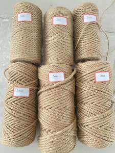 천연 식품 등급 황마 로프 1mm-60mm 라이트 바구니용 헴프 스트링 - Product Image 3