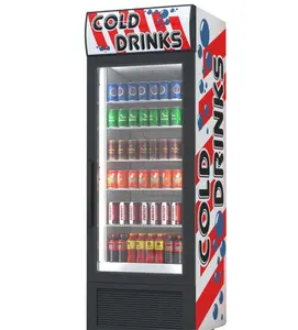 Refrigerador con pantalla gruesa, Mini congelador, puerta de vidrio templado, transparente, negro, rojo y blanco, precio de impresión