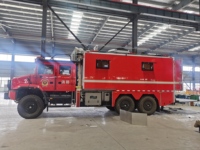 Camion de sauvetage tout-terrain FAW spécial incendie avec treuil, grue et générateur, camion de commandement de sauvetage tout-terrain robuste Jiefang