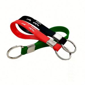 Bracelets de sport en silicone PVC personnalisés pour joueurs de basketball, porte-clés tendance – Prix usine en gros - Product Image 1