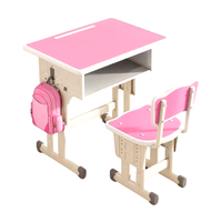 Chaise de bureau d'école moderne en métal réglable économique directement de l'usine Ensemble de bureau d'étudiant Bureau d'étudiant réglable