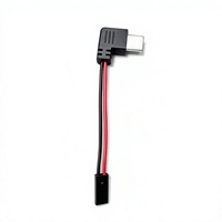 Cable de Carga USB Tipo C Hembra de 90 Grados con Conector JST de 2 Pines, Arnés de Cables Rojo y Negro, Ensamblaje de Cable de Alimentación para PCB, OEM Personalizado