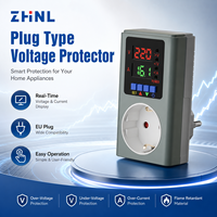 Protecteur de tension numérique ZHNL EU pour appareils ménagers (TV, réfrigérateur) 16A 230V, régulateur de type prise, protection automatique contre les surtensions et les sous-tensions réglable