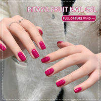 OEM 5ml Dragon Fruit Color Prune Sauce Vernis à ongles en gel UV en conserve avec logo Purple Gel Polish Series