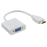 Câble adaptateur audio-vidéo HDTV 1080P 60Hz vers VGA avec alimentation USB pour ordinateur portable, projecteur, moniteur