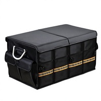 Caja de Almacenamiento Plegable para Maletero de Coche, Material Oxford Suave, Organizador de Maletero Plegable, 36L 66L, 4 Compartimentos, Origen China, Universal