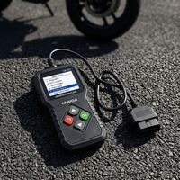 Lecteur de codes de diagnostic automobile OBD2 T200 Noir 24V, scanner de système moteur, effacement des codes de panne, test I/M Ready, outils de diagnostic