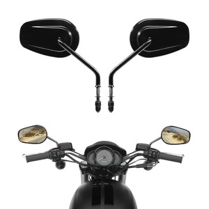 Nuevos Espejos Retrovisores Delanteros para Motocicleta de 8 mm de Alta Calidad, Ajuste Universal para Sportster Road King <span class=keywords><strong>Street</strong></span> Glide Dyna Softail <span class=keywords><strong>Street</strong></span> Bob - Product Image 1