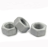 Hexagone en acier au carbone lourd personnalisé/écrou hexagonal galvanisé M6 M5 DIN934 écrou hexagonal HDG écrou hexagonal GB6170
