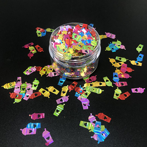 Vip Supply Best Seller Cinta <span class=keywords><strong>de</strong></span> poliéster Pajarita Formas Brillo Venta al por mayor Granel 1Kg Brillos gruesos - Product Image 5