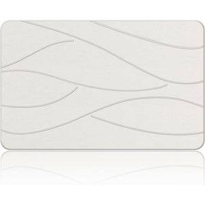 Tapis de bain en diatomite à séchage rapide, design personnalisé, moderne, écologique, avec motif géométrique pour la salle de bain - Product Image 1