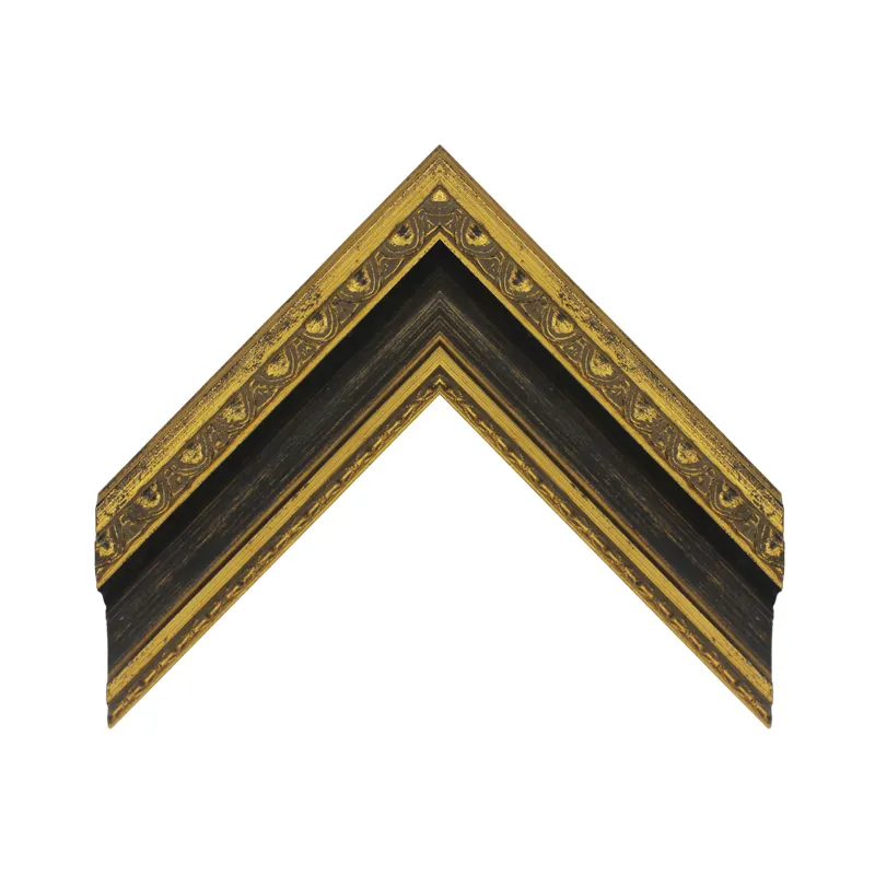 Wholesale Factory Direct Sale Wood Gold Foil Picture Frame Moulding for Wall
