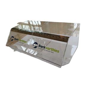 للبيع بالجملة صناديق حاويات تخزين أكريليك شفافة قابلة للتكديس مخصصة صناديق حلوى بلاستيكية بغطاء - Product Image 1