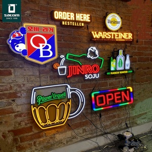 Lettres de néon LED ouvertes, fermées et commandez ici pour les magasins - Product Image 1
