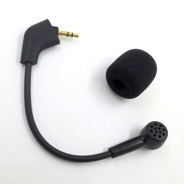 Replacement Mic for King-ston Gaming Headset Hyper-X Cloud X/II Hyper-X Silver Game Headset 3.5mm Detachable Microphone