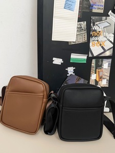 Sac bandoulière unisexe décontracté en cuir PU personnalisé, antivol, petit sac à bandoulière pour téléphone, sac à bandoulière pour homme - Product Image 5