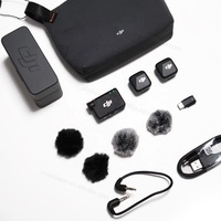 Micro sans fil DJI Mic Mini (2 émetteurs + 1 récepteur + étui de charge) compatible avec iPhone, Android, appareil photo, batterie 48H pour Vlog, interview, diffusion en direct