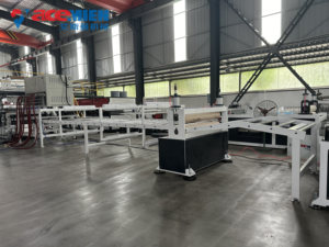Ligne de production de plaques et de <span class=keywords><strong>profil</strong></span>és en marbre artificiel PVC à double vis, prix usine, PLC CE - Product Image 6