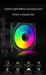 Prism 4th Generation 120mm RGB Fan Enfriador de <span class=keywords><strong>CPU</strong></span> de escritorio de tres lados con caja de juegos de 6 pines Disipador de calor de plástico para refrigeración de computadora - Product Image 4