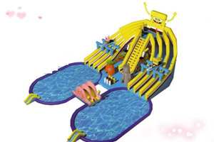 Tobogán Acuático Inflable Gigante, Parque Acuático de PVC, Parque Acuático, Piscina Combinada, Castillo Inflable, Piscina de Burbujas - Product Image 4