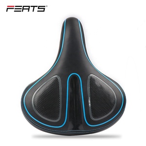 Ressort FERTS en cuir PU et mousse plastique avec gel sur les deux côtés marqués avec la <span class=keywords><strong>selle</strong></span> de vélo de ville à pois - Product Image 2
