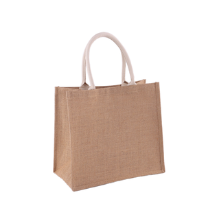 Sacs fourre-tout 34*40cm 100% coton avec poignée longue, réutilisables, doublure imperméable, logo personnalisé imprimé en sérigraphie, pour mariage - Product Image 1