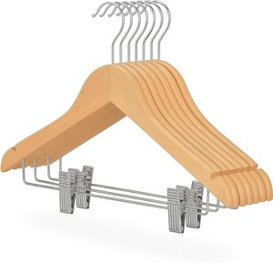 Cintres en bois personnalisés pour vêtements d'adultes et costumes, prix d'usine OEM - Product Image 1