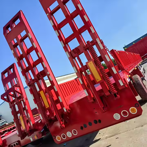 Semi-remorque surbaissée haute résistance à 6 essieux, capacité de transport de 60, 80, 100 tonnes, pour le transport de marchandises - Product Image 5