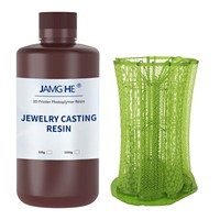 Resin Cetak Perhiasan JamgHe 405 nm Hijau 1kg untuk Printer 3D DLP LCD Gudang Eropa Murah Mudah Digunakan Resin Pencetakan Perhiasan