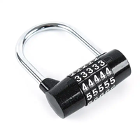 Top securityCadenas d'usine de haute qualité 5 chiffres en alliage de zinc mot de passe réinitialisation combinaison serrure de gymnastique code de mode sûr