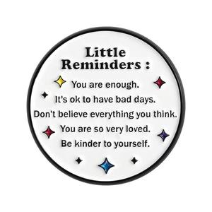 Little Reminders Zinc Alloy Casting Enamel Pin Inspirational Saying <strong>You</strong> Are Enough <strong>Be</strong> Kinder Yourself Brooches Chinese New Year - Product Image 6