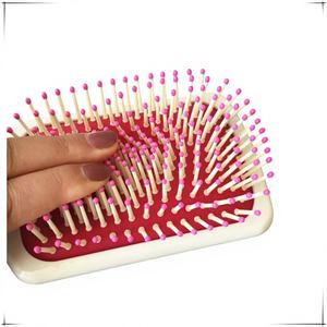 Cepillo Desenredante <span class=keywords><strong>para</strong></span> Cabello con Logotipo Personalizado, Cepillo de Masaje <span class=keywords><strong>para</strong></span> Cabello, <span class=keywords><strong>para</strong></span> Mujeres, Color Rosa, Cepillo de Cabello de Lujo - Product Image 3