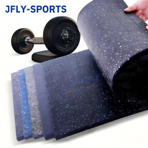 Tapete de Gimnasio de EPDM Engrosado, Antideslizante, Absorbente de Impactos, Reductor de Ruido, Duradero, Resistente a Impactos, Baldosa para Piso de Gimnasio - Product Image 1