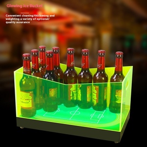 Seau à glace en acrylique carré personnalisé pour salle privée KTV avec chargeur LED moderne Refroidisseur <span class=keywords><strong>de</strong></span> <span class=keywords><strong>champagne</strong></span> Seau à glace LED - Product Image 3