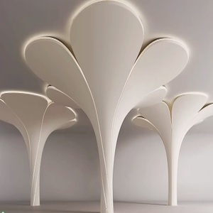 <span class=keywords><strong>Pilar</strong></span> de Arte Escultural GRG para Teatro y Auditorio, Diseño Geométrico Hueco, Característica Acústica - Product Image 5