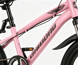 Vélo de montagne pour enfants, garçons et filles, cadre en acier au carbone, fourche à ressort, suspension, <span class=keywords><strong>double</strong></span> frein V, vitesse unique, 18 pouces, 20 pouces - Product Image 5