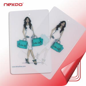 Tùy chỉnh in CR80 rõ ràng <span class=keywords><strong>PVC</strong></span> thẻ kinh doanh không thấm nước và mini RFID/<span class=keywords><strong>NFC</strong></span> <span class=keywords><strong>Tag</strong></span> 13.56MHz tần số - Product Image 3